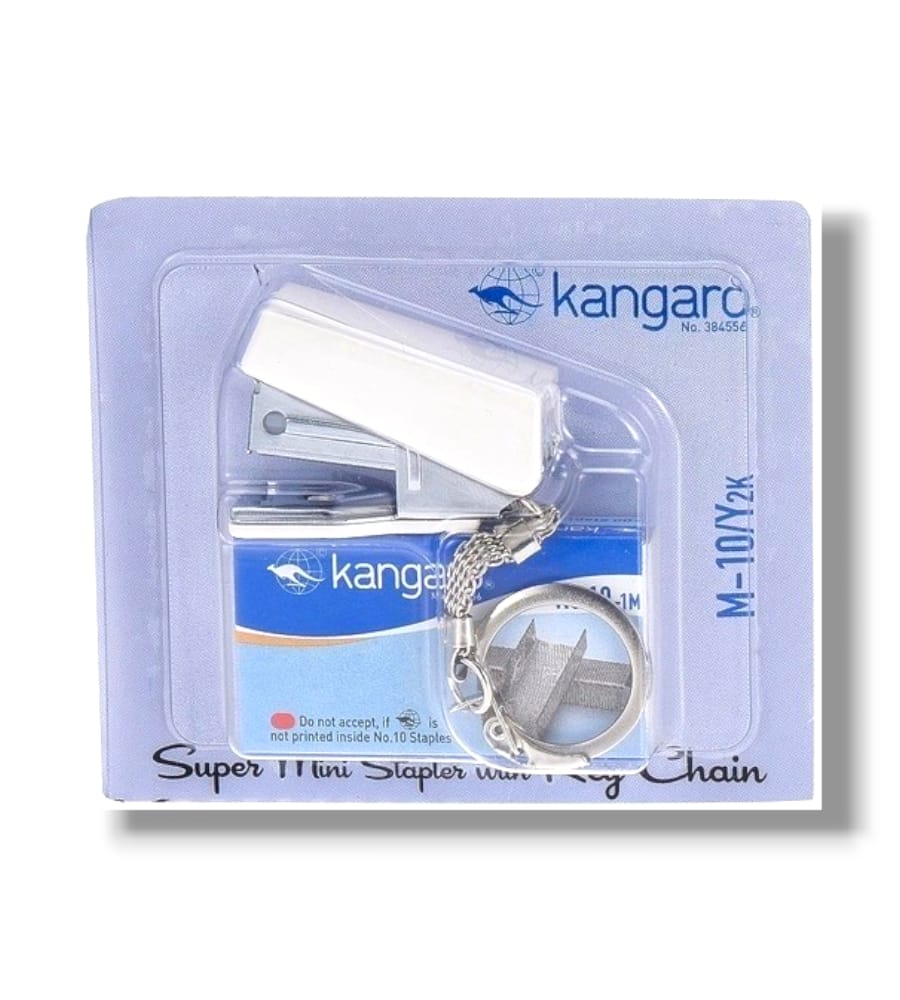 Kangaro M-10/Y2K Super Mini Stapler with Key Chain (Pack of 1)
